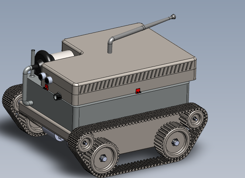 DEP一款消防机器人3D图纸 Solidworks设计 附STEP
